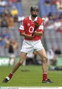 17 August 2003; Aisake O'hAilpin of Cork in action during the All-Ireland Minor Hurling Championship Semi-Final between Kilkenny and Cork at Croke Park in Dublin. Photo by Ray McManus/Sportsfile