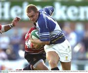 22 August 2003; Denis Hickie of Leinster, in action against Henry Paul of Gloucester during a Friendly Match between Leinster and Gloucester at Donnybrook stadium in Dublin. Photo by Matt Browne/Sportsfile