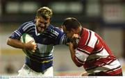 22 August 2003; John McWeeney of Leinster, in action against Paul Johnson of Gloucester during a Friendly Match between Leinster and Gloucester at Donnybrook Stadium in Dublin. Photo by Matt Browne/Sportsfile