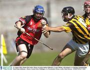 23 August 2003; Daniel McCusker, Down, in action against Kilkenny's Conor Phelan during the All-Ireland U-21 Hurling Championship Semi-Final between Kilkenny and Down at Cusack Park, Mullingar, Westmeath. Photo by Matt Browne/Sportsfile