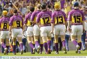 16 August 2003; The Wexford team pictured during the pre-match parade prior to the Guinness All-Ireland Senior Hurling Championship Semi-Final replay between Cork and Wexford at Croke Park, Dublin. Photo by Damien Eagers/Sportsfile