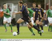 19 August 2003; Mark Viduka of Australia moves forward with the ball during an International Friendly between Republic of Ireland and Australia at Lansdowne Road, Dublin. Photo by Damien Eagers/Sportsfile