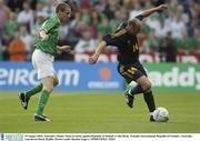 19 August 2003; Danny Tiatto of Australia in action against Colin Healy of Republic of Ireland during an International Friendly between Republic of Ireland and Australia at Lansdowne Road, Dublin. Photo by Damien Eagers/Sportsfile