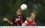 25 August 2003; Brian McGovern of Longford Town, in action against Dave Freeman of St. Patrick's Athletic during the Eircom League Cup Final between St. Patrick's Athletic and Longford Town at Richmond Park, Dublin. Photo by David Maher/Sportsfile