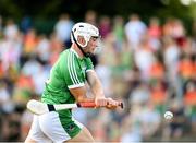 7 July 2018;  Aaron Gillane of Limerick scores his side's third goal during the GAA Hurling All-Ireland Senior Championship Preliminary Quarter-Final match between Carlow and Limerick at Netwatch Cullen Park in Carlow. Photo by Matt Browne/Sportsfile