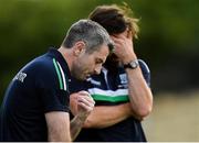 7 July 2018; Fermanagh manager Rory Gallagher, left, and assistant manager Ryan McMenamin during the GAA Football All-Ireland Senior Championship Round 4 match between Fermanagh and Kildare at Páirc Tailteann in Navan, Co. Meath. Photo by Piaras Ó Mídheach/Sportsfile