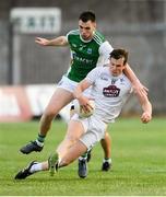 7 July 2018; Paddy Brophy of Kildare in action against Ryan Jones of Fermanagh during the GAA Football All-Ireland Senior Championship Round 4 match between Fermanagh and Kildare at Páirc Tailteann in Navan, Co. Meath. Photo by Piaras Ó Mídheach/Sportsfile
