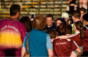 7 July 2018; Wexford manager Davy Fitzgerald poses for photographs with supporters after the GAA Hurling All-Ireland Senior Championship Preliminary Quarter-Final match between Westmeath and Wexford at TEG Cusack Park in Mullingar, Co. Westmeath. Photo by Diarmuid Greene/Sportsfile