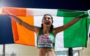 7 July 2018; Sophie O'Sullivan of Ireland celebrates winning silver in the Girls 800m at the European U18 Athletics Championships in Gyor, Hungary. Photo by Giancarlo Columbo/Sportsfile