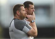 7 July 2018; Kildare manager Cian O'Neill, left, with selector Ronan Sweeney during the GAA Football All-Ireland Senior Championship Round 4 match between Fermanagh and Kildare at Páirc Tailteann in Navan, Co. Meath. Photo by Piaras Ó Mídheach/Sportsfile