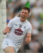 7 July 2018; Neil Flynn of Kildare celebrates scoring his side's second goal during the GAA Football All-Ireland Senior Championship Round 4 match between Fermanagh and Kildare at Páirc Tailteann in Navan, Co. Meath. Photo by Piaras Ó Mídheach/Sportsfile