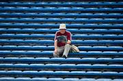 8 July 2018; A Galway supporter reads his match programme prior to the Leinster GAA Hurling Senior Championship Final Replay match between Kilkenny and Galway at Semple Stadium in Thurles, Co Tipperary. Photo by Brendan Moran/Sportsfile