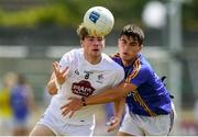 8 July 2018; Liam Broderick of Kildare in action against Eoin Darcy of Wicklow during the Electric Ireland Leinster GAA Minor Football Championship Semi-Final match between Kildare and Wicklow at St Conleth’s Park in Newbridge, Co. Kildare. Photo by Piaras Ó Mídheach/Sportsfile