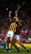 8 July 2018; Ger Aylward of Kilkenny in action against Adrian Tuohey of Galway during the Leinster GAA Hurling Senior Championship Final Replay match between Kilkenny and Galway at Semple Stadium in Thurles, Co Tipperary. Photo by Ray McManus/Sportsfile