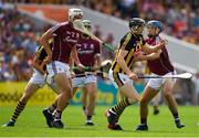 8 July 2018; Walter Walsh of Kilkenny in action against Gearóid McInerney and Johnny Coen of Galway during the Leinster GAA Hurling Senior Championship Final Replay match between Kilkenny and Galway at Semple Stadium in Thurles, Co Tipperary. Photo by Brendan Moran/Sportsfile