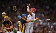 8 July 2018; Galway goalkeeper James Skehill clears under pressure from Kilkenny corner forward Ger Aylward during the Leinster GAA Hurling Senior Championship Final Replay match between Kilkenny and Galway at Semple Stadium in Thurles, Co Tipperary. Photo by Ray McManus/Sportsfile