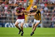 8 July 2018; Richie Leahy of Kilkenny in action against Pádraig Mannion of Galway during the Leinster GAA Hurling Senior Championship Final Replay match between Kilkenny and Galway at Semple Stadium in Thurles, Co Tipperary. Photo by Brendan Moran/Sportsfile