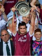 8 July 2018; Galway captain David Burke lifts the Bob O'Keeffe Cup after the Leinster GAA Hurling Senior Championship Final Replay match between Kilkenny and Galway at Semple Stadium in Thurles, Co Tipperary. Photo by Brendan Moran/Sportsfile