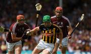 8 July 2018; Paul Murphy of Kilkenny in action against Conor Whelan, left, and Jonathan Glynn of Galway during the Leinster GAA Hurling Senior Championship Final Replay match between Kilkenny and Galway at Semple Stadium in Thurles, Co Tipperary. Photo by Ray McManus/Sportsfile
