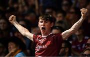 8 July 2018; A Galway supporter cheers on his side during the Leinster GAA Hurling Senior Championship Final Replay match between Kilkenny and Galway at Semple Stadium in Thurles, Co Tipperary. Photo by Brendan Moran/Sportsfile