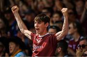 8 July 2018; A Galway supporter cheers on his side during the Leinster GAA Hurling Senior Championship Final Replay match between Kilkenny and Galway at Semple Stadium in Thurles, Co Tipperary. Photo by Brendan Moran/Sportsfile