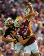 8 July 2018; Jason Flynn of Galway in action against Paddy Deegan of Kilkenny during the Leinster GAA Hurling Senior Championship Final Replay match between Kilkenny and Galway at Semple Stadium in Thurles, Co Tipperary. Photo by Brendan Moran/Sportsfile