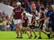 8 July 2018; Joe Canning of Galway with young fans after the Leinster GAA Hurling Senior Championship Final Replay match between Kilkenny and Galway at Semple Stadium in Thurles, Co Tipperary. Photo by Brendan Moran/Sportsfile