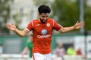 8 July 2018; Adam Wixted of Sligo Rovers celebrates after scoring his side's first goal during the SSE Airtricity League Premier Division match between Bray Wanderers and Sligo Rovers at the Carlisle Grounds in Bray, Co Wicklow. Photo by Matt Browne/Sportsfile