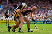8 July 2018; Jonathan Glynn of Galway in action against Padraig Walsh of Kilkenny during the Leinster GAA Hurling Senior Championship Final Replay match between Kilkenny and Galway at Semple Stadium in Thurles, Co Tipperary. Photo by Brendan Moran/Sportsfile