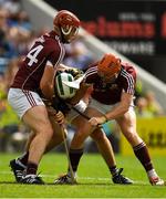 8 July 2018; Padraig Walsh of Kilkenny and Jonathan Glynn and Conor Whelan of Galway contest possession during the Leinster GAA Hurling Senior Championship Final Replay match between Kilkenny and Galway at Semple Stadium in Thurles, Co Tipperary. Photo by Brendan Moran/Sportsfile