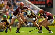 8 July 2018; Padraig Walsh of Kilkenny and Jonathan Glynn and Conor Whelan of Galway contest possession during the Leinster GAA Hurling Senior Championship Final Replay match between Kilkenny and Galway at Semple Stadium in Thurles, Co Tipperary. Photo by Brendan Moran/Sportsfile