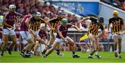 8 July 2018; David Burke of Galway in action against Conor Fogarty of Kilkenny during the Leinster GAA Hurling Senior Championship Final Replay match between Kilkenny and Galway at Semple Stadium in Thurles, Co Tipperary. Photo by Brendan Moran/Sportsfile