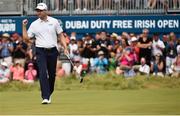 8 July 2018; Russell Knox of Scotland celebrates on the 18t green during Day Four of the Dubai Duty Free Irish Open Golf Championship at Ballyliffin Golf Club in Ballyliffin, Co. Donegal. Photo by Oliver McVeigh/Sportsfile
