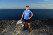 10 July 2018; Michael Fitzsimons of Dublin with the Sam Maguire Cup in attendance during the GAA Hurling and Football All Ireland Senior Championship Series National Launch at Dun Aengus in the Aran Islands, Co Galway. Photo by Brendan Moran/Sportsfile