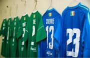 10 July 2018; The jersey assigned to Peter Cherrie of Cork City hangs in the dressing room prior to the UEFA Champions League 1st Qualifying Round First Leg between Cork City and Legia Warsaw at Turner's Cross in Cork. Photo by Eóin Noonan/Sportsfile