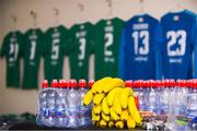 10 July 2018; Water and fruit used for energy in the dressing room prior to the UEFA Champions League 1st Qualifying Round First Leg between Cork City and Legia Warsaw at Turner's Cross in Cork. Photo by Eóin Noonan/Sportsfile