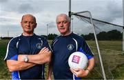 11 July 2018; Niall Cahalane, left, and Larry Tompkins of Castlehaven, pictured at the launch of AIB’s new series, The Toughest Rivalry. The series, airing exclusively across AIB’s social channels, stars both Redknapp and former Italian footballer and Premier League manager Gianluca Vialli. AIB’s Toughest Rivalry series will chronicle both Redknapp and Vialli’s journeys as the two powerhouses will take charge of two rival GAA clubs. Vialli with Erin’s Isle in Dublin, and Redknapp with Castlehaven in West Cork. The two teams faced off in an infamous 1998 AIB GAA All-Ireland Club Semi-Final, where Castlehaven were defeated by a last-minute questionable goal. The controversial ending left both teams with unfinished business. The first episode of The Toughest Rivalry will air on Friday, July 13th and every Friday, exclusively on AIB’s social channels. For exclusive content and behind the scenes action from The Toughest Rivalry follow us @AIB_GAA on Twitter, Instagram, Snapchat, Facebook and AIB.ie/GAA. Photo by Brendan Moran/Sportsfile