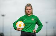 11 July 2018; Laura Shankland of Greystones United AFC during a Continental Tyres Under 17 Women's National League launch at the FAI HQ in Abbotstown, Dublin. Photo by Piaras Ó Mídheach/Sportsfile