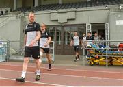 11 July 2018; Chris Shields of Dundalk and his team-mates make their way onto the pitch before training at the Kadriorg Stadium in Tallinn, Estonia. Photo by Matt Browne/Sportsfile