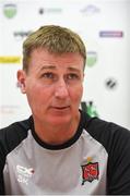 11 July 2018; Dundalk manager Stephen Kenny during a press conference at the Kadriorg Stadium in Tallinn, Estonia. Photo by Matt Browne/Sportsfile