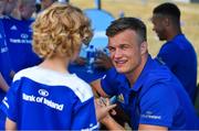 12 July 2018; Josh van der Flier of Leinster with camp participants during the Bank of Ireland Leinster Rugby Summer Camp - Greystones RFC at Greystones RFC in Greystones, Co Wicklow. Photo by Brendan Moran/Sportsfile