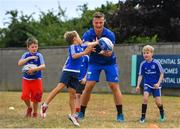 12 July 2018; Josh van der Flier of Leinster with camp participants during the Bank of Ireland Leinster Rugby Summer Camp - Greystones RFC at Greystones RFC in Greystones, Co Wicklow. Photo by Brendan Moran/Sportsfile