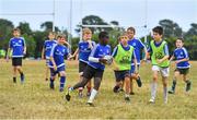 12 July 2018; Camp participants during the Bank of Ireland Leinster Rugby Summer Camp - Greystones RFC at Greystones RFC in Greystones, Co Wicklow. Photo by Brendan Moran/Sportsfile