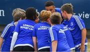 12 July 2018; Adam Byrne of Leinster with camp participants during the Bank of Ireland Leinster Rugby Summer Camp - Greystones RFC at Greystones RFC in Greystones, Co Wicklow. Photo by Brendan Moran/Sportsfile