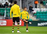 12 July 2018; Nicolás Stefanelli of AIK during the warm-up prior to the UEFA Europa League 1st Qualifying Round First Leg match between Shamrock Rovers and AIK at Tallaght Stadium, Dublin. Photo by Brendan Moran/Sportsfile