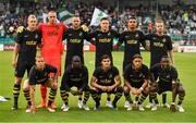 12 July 2018; The AIK team prior to the UEFA Europa League 1st Qualifying Round First Leg match between Shamrock Rovers and AIK at Tallaght Stadium, Dublin. Photo by Brendan Moran/Sportsfile
