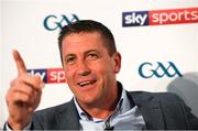 12 July 2018; Sky Sports analyst Senan Connell speaking at the Sky Sports GAA Football Roadshow at Kilmacud Crokes, Dublin. Ahead of its coverage of the Super 8’s, the Sky Sports team of expert analysts visited Kilmacud for a special preview night before the opening round of fixtures. Entering into the fifth year of its partnership with the GAA, Sky Sports is extending its support beyond the screen, visiting clubs with its GAA Roadshow series while also supporting the GAA Super Games Centres, as part of a €3million investment in grassroots initiatives over five years. Photo by Piaras Ó Mídheach/Sportsfile