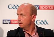 12 July 2018; Sky Sports analyst Peter Canavan speaking at the Sky Sports GAA Football Roadshow at Kilmacud Crokes, Dublin. Ahead of its coverage of the Super 8’s, the Sky Sports team of expert analysts visited Kilmacud for a special preview night before the opening round of fixtures. Entering into the fifth year of its partnership with the GAA, Sky Sports is extending its support beyond the screen, visiting clubs with its GAA Roadshow series while also supporting the GAA Super Games Centres, as part of a €3million investment in grassroots initiatives over five years. Photo by Piaras Ó Mídheach/Sportsfile