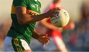 29 June 2018; Stefan Okunbor of Kerry in possession during the EirGrid Munster GAA Football U20 Championship Final match between Kerry and Cork at Austin Stack Park in Tralee, Kerry. Photo by Piaras Ó Mídheach/Sportsfile
