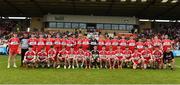 13 July 2018; The Derry squad prior to the Electric Ireland Ulster GAA Football Minor Championship Final match between Derry and Monaghan at the Athletic Grounds, Armagh. Photo by Oliver McVeigh/Sportsfile